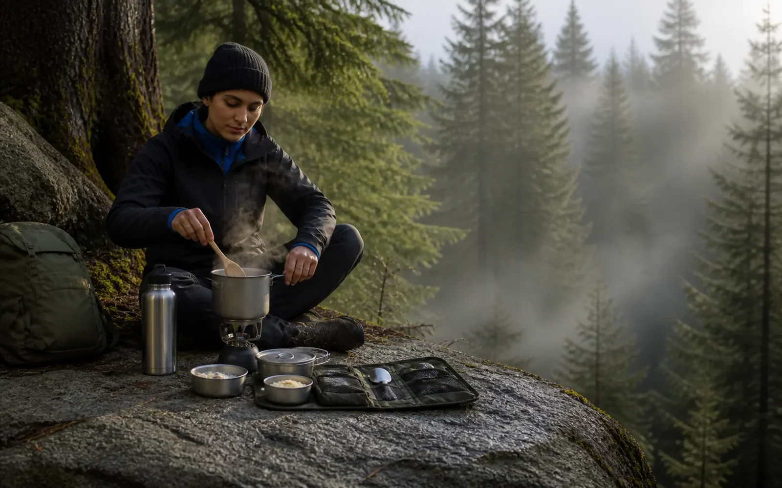 Switchback Cook Kit shown in a fictional Fieldday product photograph